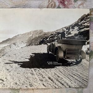 Vintage Colorado Photo Lot (3)| Pikes Peak 1915, RMNP Trail Ridge, UP RR 35-42